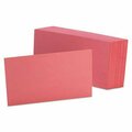 Tops Business Forms Oxford, Unruled Index Cards, 3 X 5, Cherry, 100PK 7320CHE